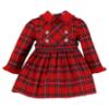 Picture of PRE ORDER Miranda Baby Girls Check Traditional Dress - Red Navy