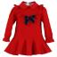 Picture of Miranda Baby Girls Drop Waist Dress With Bow - Red Navy
