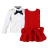 Picture of PRE ORDER Miranda Girls Big Bow Tunic & Blouse Set X 2 - Red