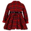 Picture of PRE ORDER Miranda Girls Check Dress With Belt - Red Navy