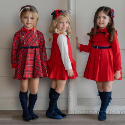 Picture of PRE ORDER Miranda Girls Rosette Headband - Red Navy
