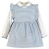 Picture of PRE ORDER Miranda Baby Girls Frill Check Dress With Blouse - Blue