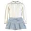 Picture of PRE ORDER Miranda Girls Check Shorts With Top Set X 2 - Blue