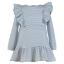 Picture of Miranda Girls Frill Check Drop Waist Dress - Blue