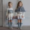 Picture of PRE ORDER Miranda Baby Girls London Graphics Dress - Ivory Grey