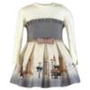 Picture of PRE ORDER Miranda Girls London Graphics Dress - Ivory Grey