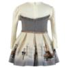 Picture of PRE ORDER Miranda Girls London Graphics Dress - Ivory Grey