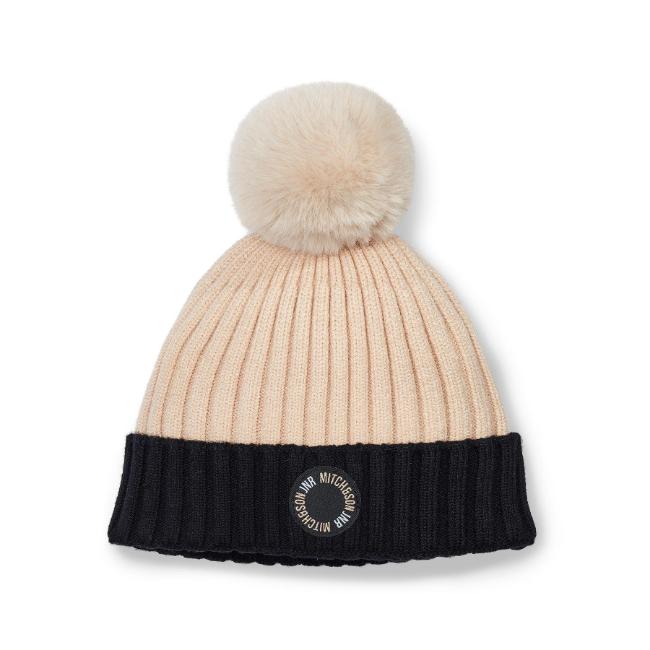 Picture of PRE ORDER Mitch & Son JNR Boys Jimmy Knitted Hat - Latte Beige
