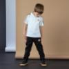 Picture of Mitch & Son JNR Lennox Tape Detail Polo Top - Snow White