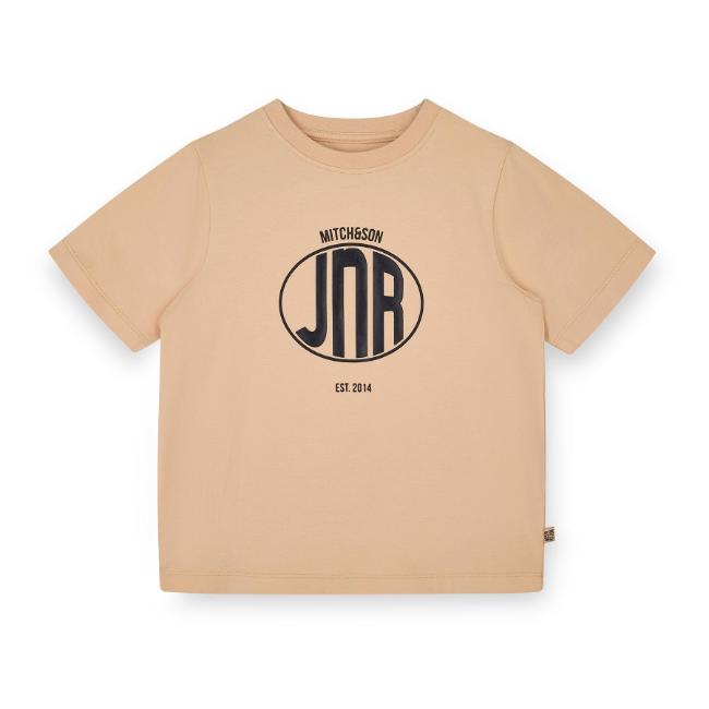 Picture of Mitch & Son JNR Laird Logo T-shirt - Latte Beige
