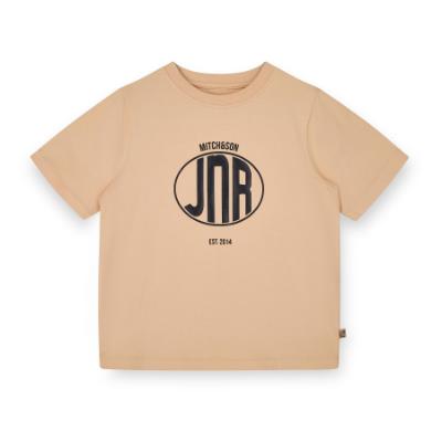 Picture of PRE ORDER Mitch & Son JNR Laird Logo T-shirt - Latte Beige