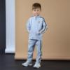 Picture of PRE ORDER Mitch & Son JNR Lorenzo Melange Zipper Tracksuit Set X 2 - Grey Marl