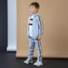 Picture of PRE ORDER Mitch & Son JNR Lorenzo Melange Zipper Tracksuit Set X 2 - Grey Marl