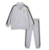Picture of PRE ORDER Mitch & Son JNR Lorenzo Melange Zipper Tracksuit Set X 2 - Grey Marl