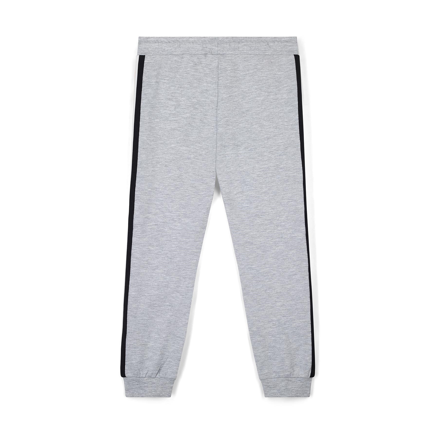 JACK&JONES JUNIOR Pigiama 2 Pezzi Bambino - Calcio - Maglia E Pantaloni In Cotone - Light Grey Melange / Pantaloni Neri