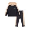 Picture of Mitch & Son JNR Lawrence Hoody Tracksuit With Contrast Hood - Black