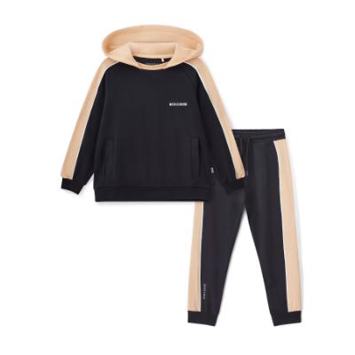 Picture of PRE ORDER Mitch & Son JNR Lawrence Hoody Tracksuit With Contrast Hood - Black