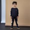 Picture of Mitch & Son JNR Lawrence Hoody Tracksuit With Contrast Hood - Black