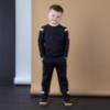 Picture of Mitch & Son JNR Luis Embossed Crew Neck Tracksuit - Black