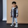 Picture of Mitch & Son JNR James Reversible Gilet - Latte Beige Black