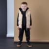 Picture of Mitch & Son JNR James Reversible Gilet - Latte Beige Black