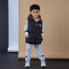 Picture of Mitch & Son JNR James Reversible Gilet - Latte Beige Black