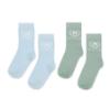 Picture of Mitch & Son Winter Crest Jeremy Socks X 2 - Sky Blue