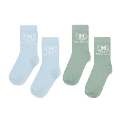 Picture of PRE ORDER Mitch & Son Winter Crest Jeremy Socks X 2 - Sky Blue