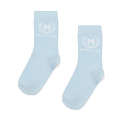 Picture of PRE ORDER Mitch & Son Winter Crest Jeremy Socks X 2 - Sky Blue