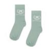 Picture of Mitch & Son Winter Crest Jeremy Socks X 2 - Sky Blue