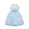 Picture of Mitch & Son Winter Crest Jimmy Knitted Hat Detachable Pom Pom - Sky Blue