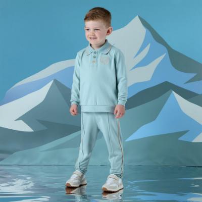 Picture of PRE ORDER Mitch & Son Winter Crest Jordan Polo Set X 2 - Icy Jade