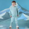 Picture of Mitch & Son Winter Crest Jaxon Crest Embroidery Crewneck Tracksuit - Icey Jade