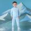Picture of Mitch & Son Winter Crest Jaxon Crest Embroidery Crewneck Tracksuit - Sky Blue