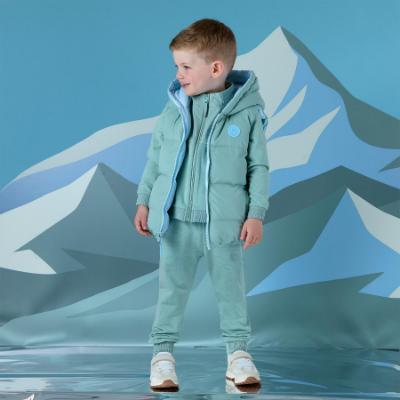 Picture of PRE ORDER Mitch & Son Winter Crest James Reversible Gilet - Sky Blue