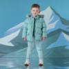 Picture of Mitch & Son Winter Crest Jack Fur Trimmed Padded Jacket - Icey Jade