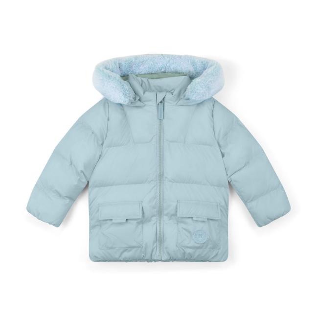 Picture of PRE ORDER Mitch & Son Winter Crest Jack Fur Trimmed Padded Jacket - Sky Blue