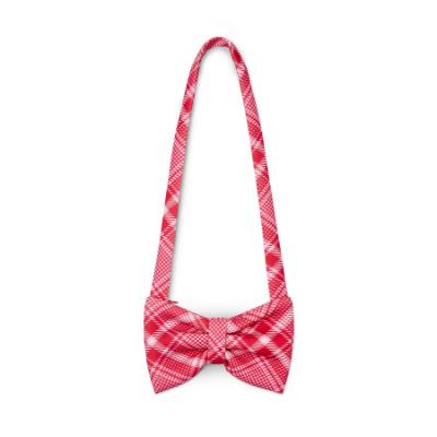 Picture of PRE ORDER A Dee Love Story Laura Check Bow Shape Handbag - Vibrant Red