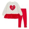 Picture of PRE ORDER A Dee Love Story Lucia Sweat Tulle Legging Set X 2 - Snow White