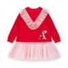 Picture of PRE ORDER A Dee Love Story Lacey Sweat Tulle Dress - Vibrant Red Pink