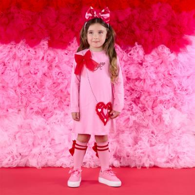 Picture of A Dee Love Story Lotus Jersey Handbag Dress - Peony Pink
