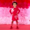 Picture of PRE ORDER A Dee Love Story Lotus Jersey Handbag Dress - Vibrant Red