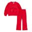 Picture of A Dee Love Story Luna Bow Flare Tracksuit - Vibrant Red