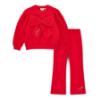 Picture of PRE ORDER A Dee Love Story Luna Bow Flare Tracksuit - Vibrant Red