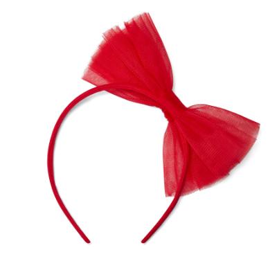 Picture of PRE ORDER A Dee Love Story Lennon Tulle Bow Hairband - Vibrant Red