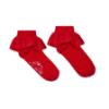 Picture of A Dee Love Story Loulou Frill Ankle Socks - Vibrant Red