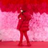 Picture of A Dee Love Story Liliana Padded Jacket With Frill Heart Pockets - Vibrant Red