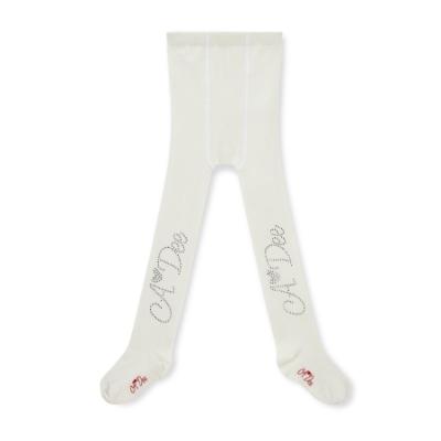 Picture of PRE ORDER A Dee Love Story Lumi Diamante A*Dee Logo Tights - Snow White