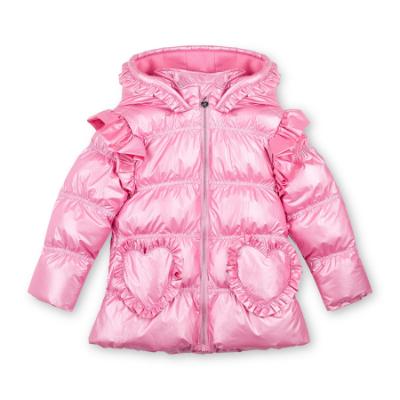 Picture of PRE ORDER A Dee Love Story Liliana Padded Jacket With Frill Heart Pockets - Peony Pink
