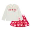 Picture of A Dee Love Story Lyla Heart Print Skirt Set X 2 - Snow White